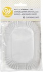 Wilton 50-Count White Petite Loaf Baking Cups, 3 ¼ x 2 Inches