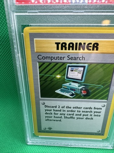 Pokemon Computer Search 71/102 1999 primera edición conjunto base cartas Pokémon casi nuevo como nuevo - Imagen 3 de 11
