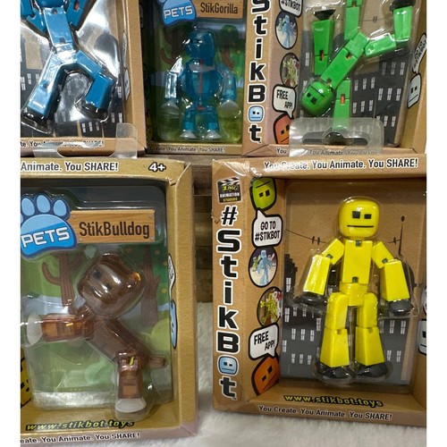 Stikbot ROBOT Stop Motion Animation 3” ACTION FIGURE Lot BRAND NEW - Picture 3 of 3