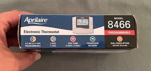 Aprilaire 8466 Termostato Universal Programable Nuevo Caja Abierta Baterías Limpias - Imagen 5 de 7