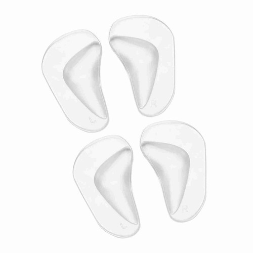 2 Pairs Silicone Feet Foot Support Cushion Shoe Insoles Pads Transparent - Picture 6 of 21