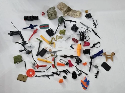 X-484 VINTAGE 1980'S HASBRO GI JOE FIGURE & VEHICLE WEAPONS AND ACCESSORIES