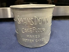 Vintage Aluminum SWANS DOWN Cake Flour 8 Ounce Standard Measuring Cup