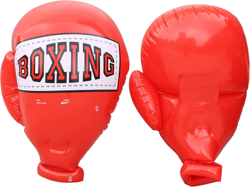 Kids Inflatable Mega Boxing Gloves, Red Blue - Picture 5 of 12