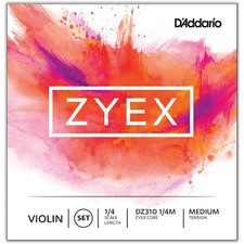 D'Addario Zyex Series Violin String Set 1/4 Size