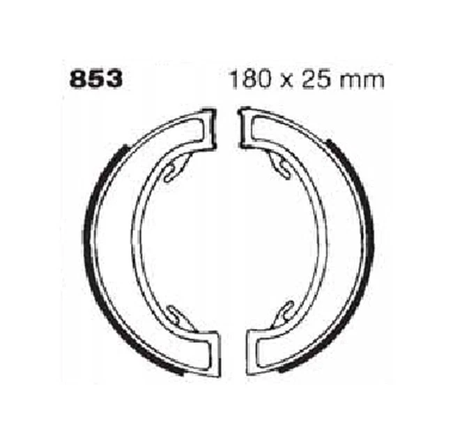 Standard Organic Brake Shoes EBC 853 - Image 2 of 2