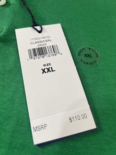 Polo Ralph Lauren Calce Clásico Suave Tacto Verde Polo Para Hombre XXL NUEVO CON ETIQUETAS $110 - Imagen 4 de 9
