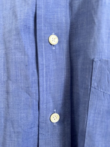 BURBERRY Of LONDON MEN’S BLUE DRESS SHIRT SIZE 16.5-33 Vintage - Picture 3 of 4