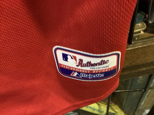 Boston Red Sox Red MAJESTIC Authentic SEWN SPELL OUT Trikot Gr. Youth L - Cool - Bild 11 von 15