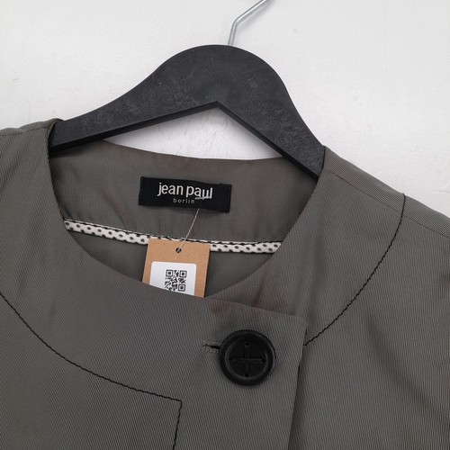 Liquidation Veste femme Jean Paul UK 10 vert polyester avec autre manteau