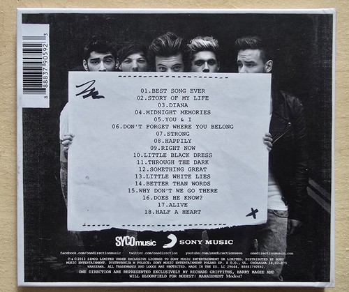 Midnight Memories (Deutsche Deluxe Edition) von One Direction | CD - Bild 2 von 2