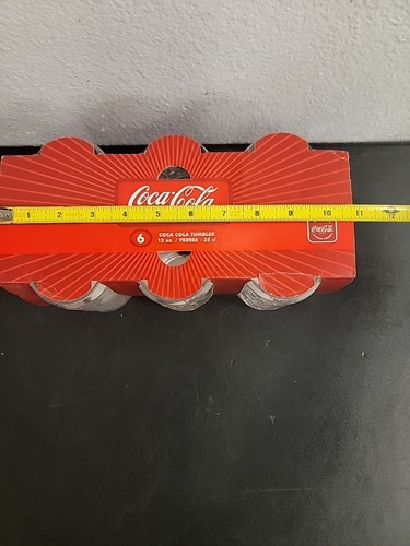 Set of 6 Coca-Cola Can Shaped Glasses Official Authorized Product - Picture 11 of 11