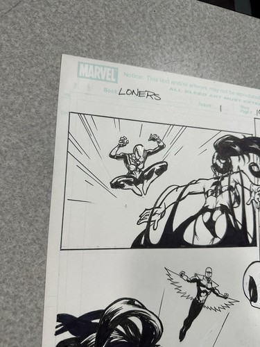 Loners #1 Page 19 Original Comic Art by Karl Moline Marvel Comics - Picture 2 of 11