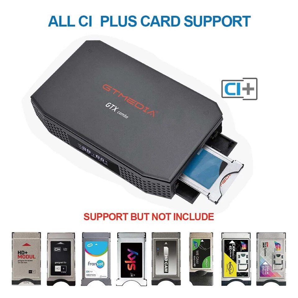 8K FTA DVB-S2X/T2/ATSC-T/C Satelliten TV Receiver Android Smart TV Box 4:2:2 CI+ - Bild 4 von 4