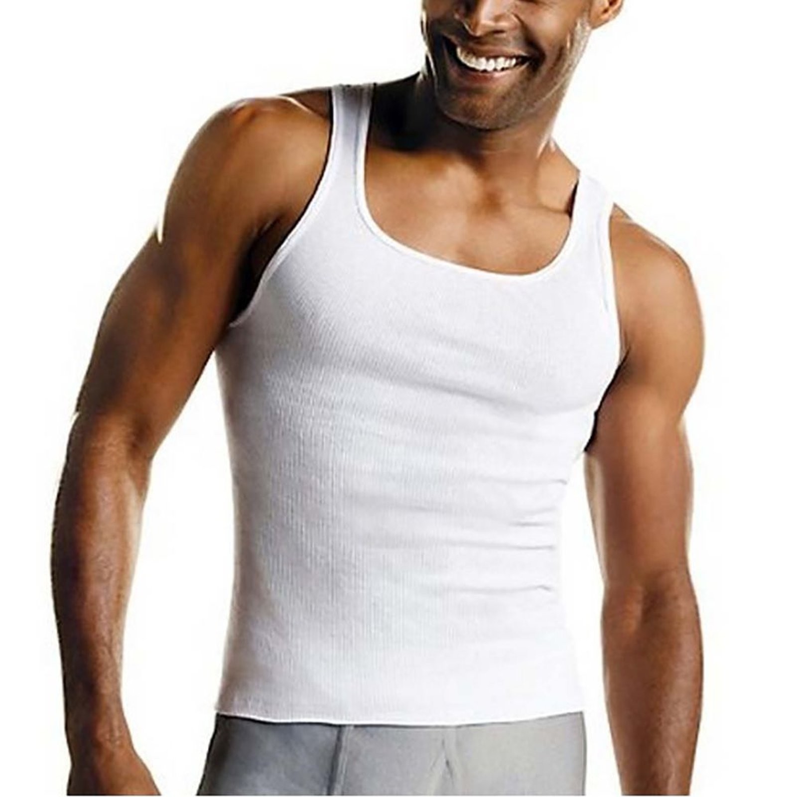 Hanes Mens Tagless ComfortSoft A-Shirt 6-Pack 6190₽