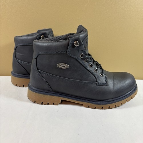 LUGZ Slip Resistant Mantle Mid Faux Leather Lace Up Chukka Combat Boots Women 10