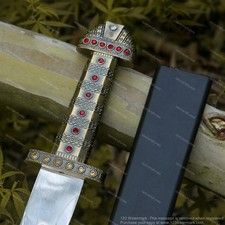 The Vikings King Sword Ragnar Bjorn Ironside Handmade LARP Collection Best Gift