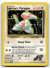 Sabrina's Porygon 098/132 Unlimited Common Gym Challenge MP