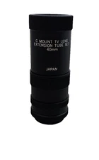 Cosmicar / Pentax C-Mount Extension Tube Set 2x10mm 1x20mm 1x40MM, Made in Japan