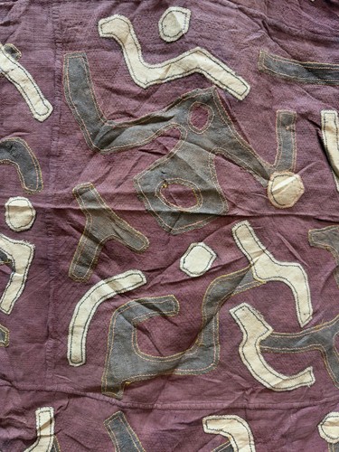 Antique Hand Woven Rare Collectible African Kuba Raffia Congo Textile Runner - Picture 8 of 24