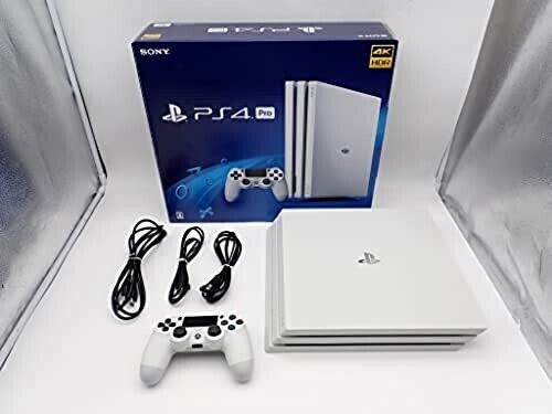 Sony PlayStation 4 PS4 Pro 1TB CUH-7200BB02 White Game 