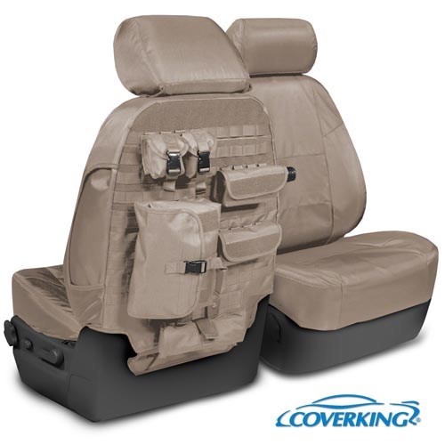 Coverking Custom Tactical Seat Covers Cordura Ballistic - Choose Color And Rows - Picture 15 of 15
