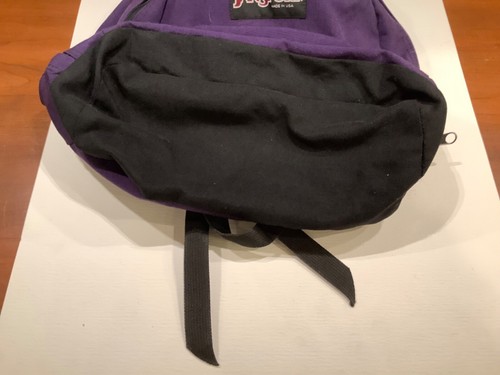 VTG Jansport Backpack Purple Bookbag 16” Large School Bag Day Pack MADE IN USA - Picture 4 of 6