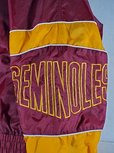 Florida State Seminoles Starter Windbreaker Jacke XL Full Zip Puffer Hoodie 90s - Bild 19 von 24