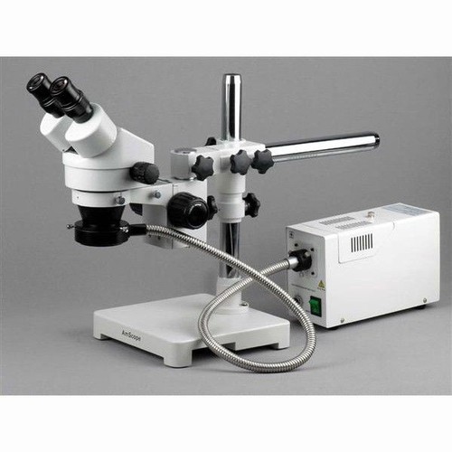 AmScope SM-3BX 3.5X-45X Stereo Zoom Microscope with Single Arm Boom Stand - Picture 5 of 8