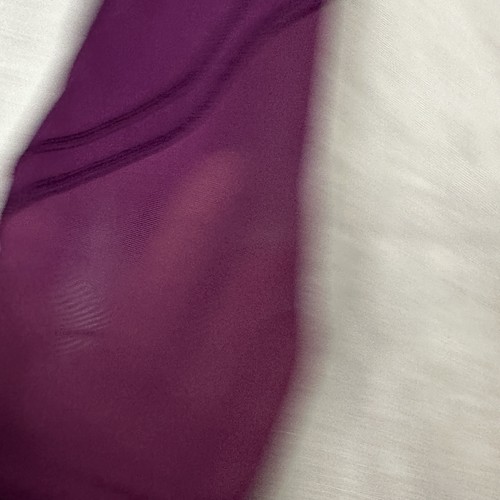 Victoria's Secret PINK Full Length Leggings Mesh Moto Purple XS - Picture 7 of 7