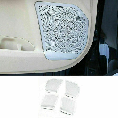 For Toyota Highlander 2014-2019 Silver Interior Door Speaker Cover Panel Trim 4X - Picture 2 of 6