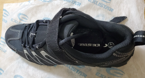 Cycling Shoes - Black - Exustar E-SM842 - Size US:9.5 UK:8.5 - Brand New - Picture 9 of 11