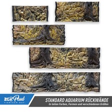 Aquarium Wand in 3D 50x30cm bis 200x60cm Terrarien Fels Strucktur Rückwand NEU