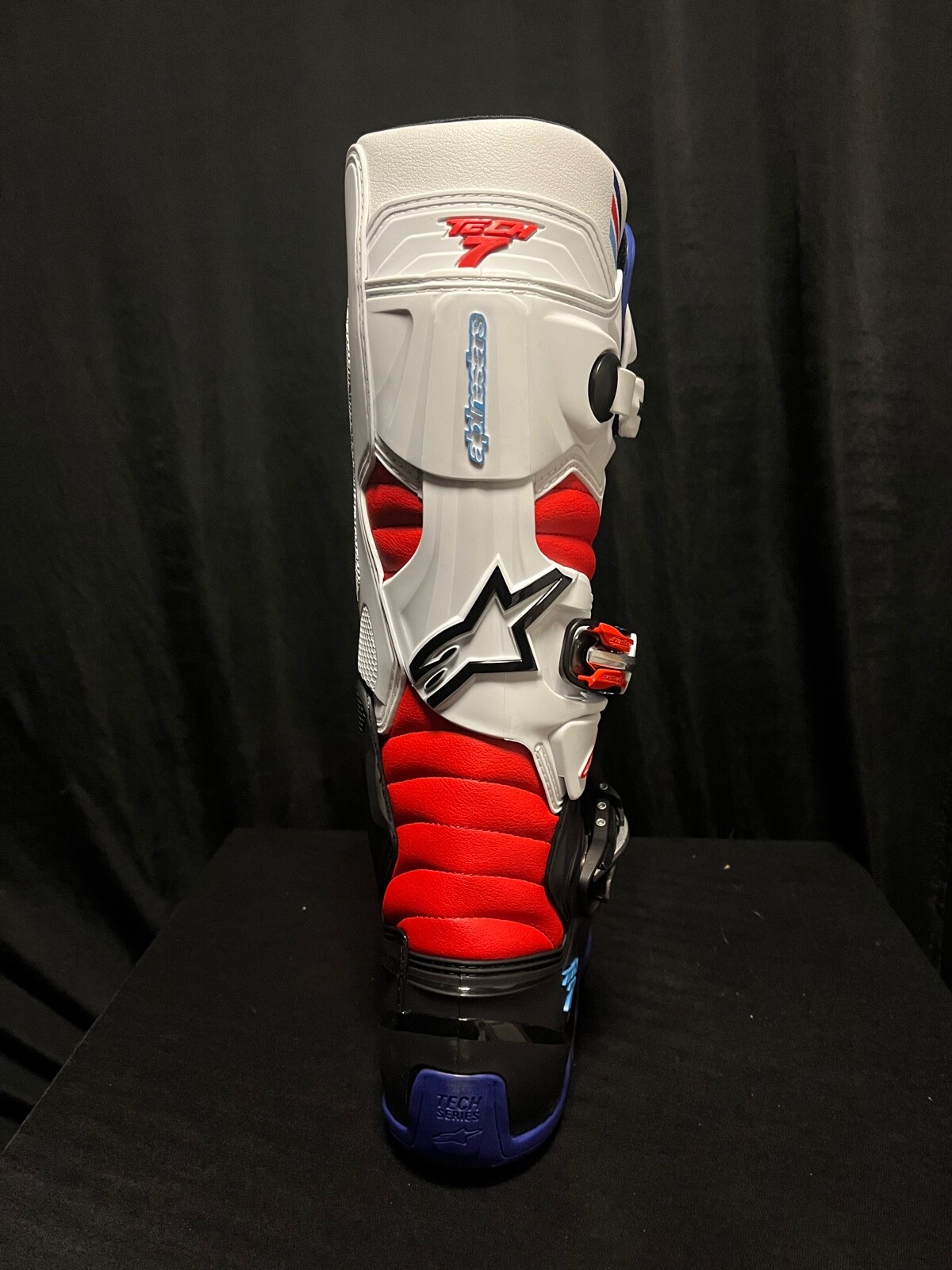 2023 Alpinestars Tech 7 Red/White/Blue Boot Sz 7.8.9.10.11.12.13 ...