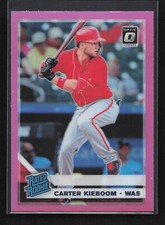 2019 Donruss Optic Rated Rookie Pink Holo Prizm Carter Kieboom RC #92 Washington