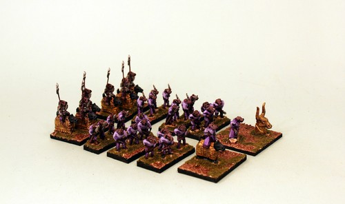 15mm HOTT1014 MANDEVILLE'S DOGMEN ARMY -15mm Unpainted-Fantasy 24AP Army UNPTD - Picture 8 of 8