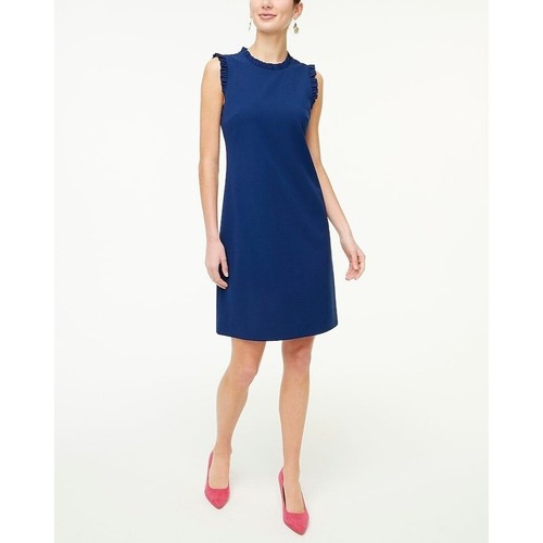 J. Crew Factory Damen Rüschenkragenanzug Kleid Schicht Antik Marineblau 20