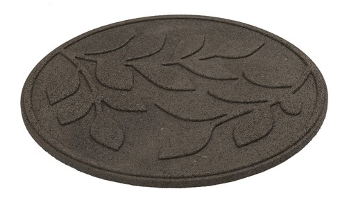 Garden Recycled Stepping Stones Scroll with LEAF design, Rubber hard wearing - Picture 26 of 44