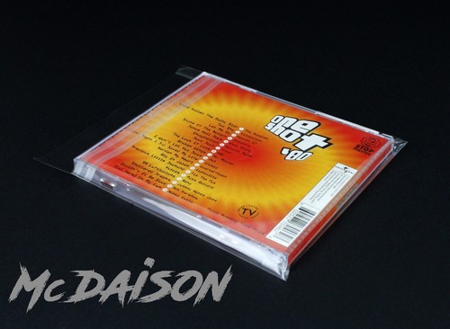McDAISON 100 BUSTE CD DVD per custodie JEWEL CASE RICHIUDIBILI fascetta adesiva - Foto 3 di 5