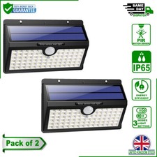 Image of Solar Powered 78 LED Wall Light Outdoor PIR Motion Sensor Waterproof Lamp