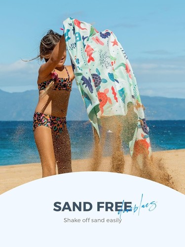 OCOOPA Microfiber Beach Towel Fast Drying Oversize Ocean Sand Free Extra soft - Picture 146 of 191