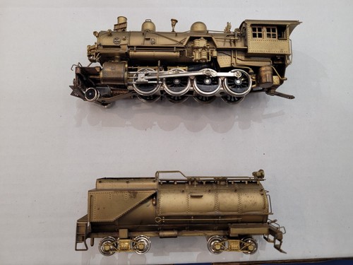 PFM UNITED HO Brass Steam Locomotive + Tender Union Pacific 2-8-0 TESTED VINTAGE