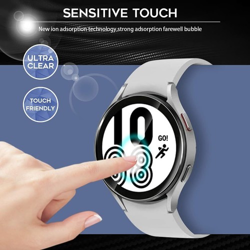 3 Pack For Samsung Galaxy Watch 6 40/44/43/47mm Tempered Glass Screen Protector - Picture 2 of 10