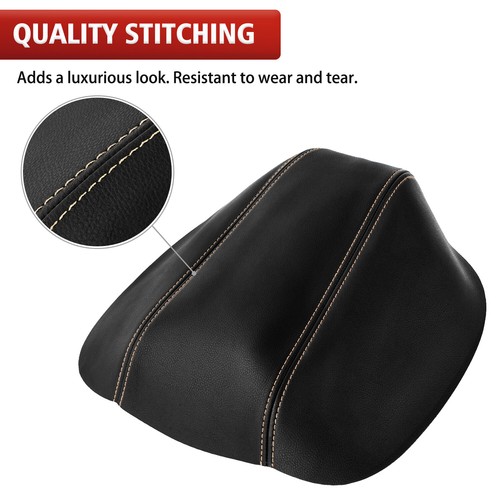 For 2016-2023 Nissan Maxima Center Console Lid Arm Rest Cover Trim Beige Stitch - Picture 6 of 9