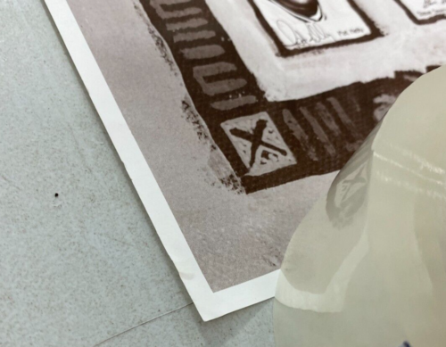 Cartel de versículo bíblico Ernie Harwell 1991 de los Tigres de Detroit 24" x 18" raro - Imagen 11 de 14