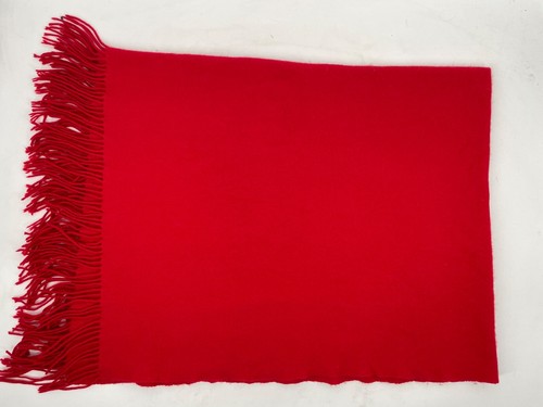 a & r Mongolian 100% Cashmere Throw Blanket Red 52"×36" with fringe - Picture 8 of 8