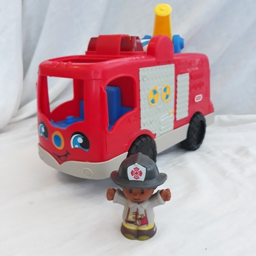 Fisher-Price Fire Truck Toy With Sounds and Figure Helping Others - Picture 10 of 10