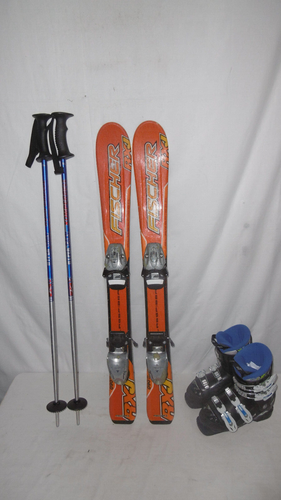 FISCHER " RXJ " SKI JUNIOR ALLROUND CARVER 90 CM + SKISCHUHE GR.:31 IM SET - Bild 1 von 6