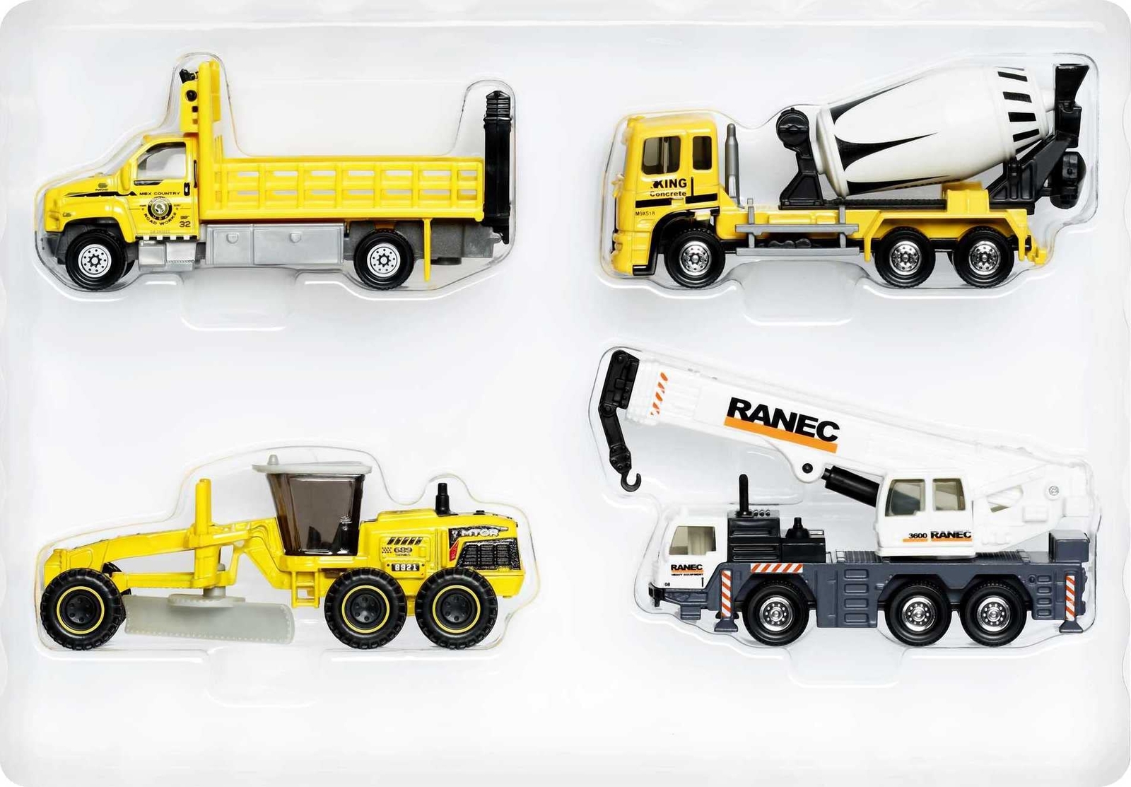 Matchbox Hcc07 - Baumaschinen 4er-pack, Unterschiedliche
