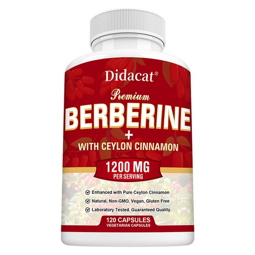 Berberina 1200mg Cápsulas, Mantener Peso Saludable y Niveles de Azúcar en Sangre - Imagen 15 de 15
